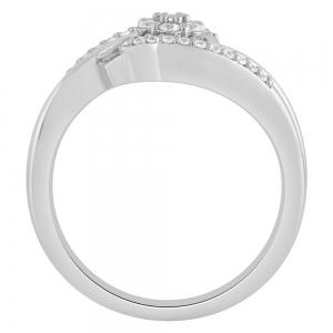 Novello Lab-grown Diamonds Flower Promise Ring 0.25 Ct. T.w. thumbnail 2