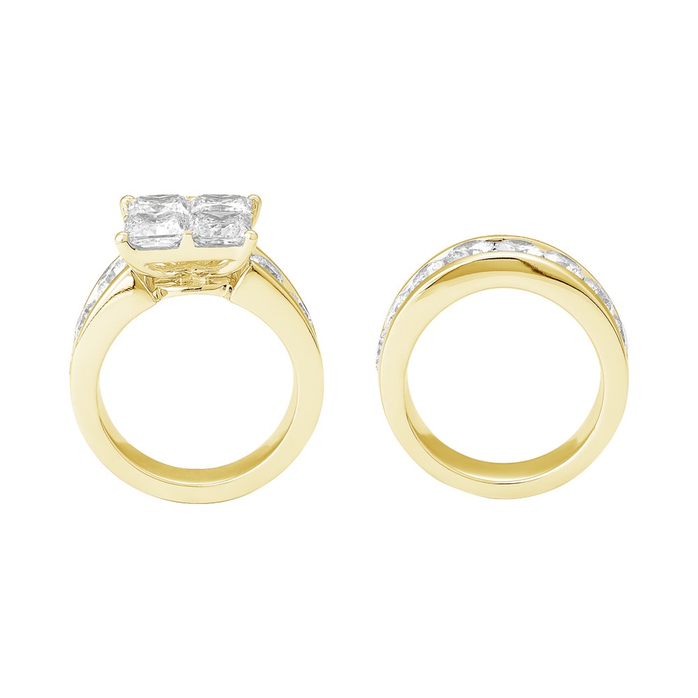 Novello Lab-grown Diamonds Quad Bridal Set 8.15 Ct. T.w. thumbnail 3