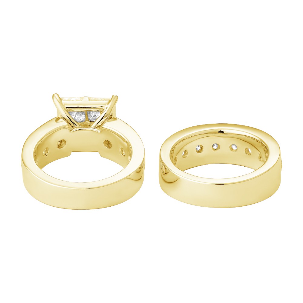Novello Lab-grown Diamonds Quad Bridal Set 8.15 Ct. T.w. thumbnail 4