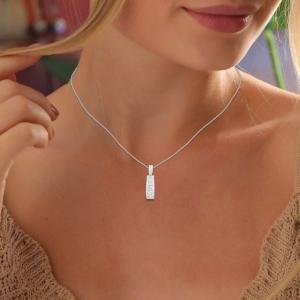 2.35ct. T.w. "novello-collection"  Labgrown Diamond Rnr Baguette Pendant thumbnail 3