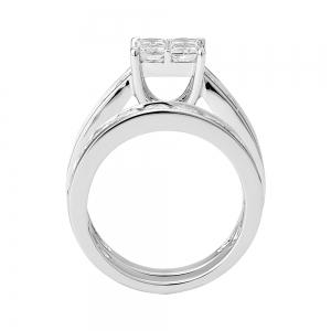 Novello Lab-grown Diamonds Quad Bridal Set - 3 Ct. T.w. thumbnail 2