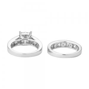 Novello Lab-grown Diamonds Quad Bridal Set - 3 Ct. T.w. thumbnail 4