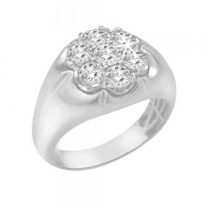 1 Ct. T.w. Lab-grown Diamond 7-Stone Men Ring Ultimate Value® - Novello In 10Kt White Gold