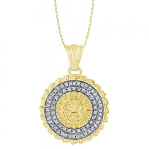 Novello Lab-grown Diamonds Calendario Pendant 0.38 Ct. T.w. in 14K Yellow Gold