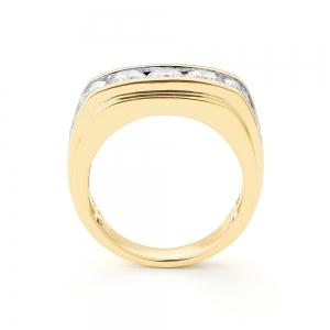 Novello Lab-grown Diamonds 7-stone Men's Engagement Ring - 2.90 Ct. T.w. thumbnail 2