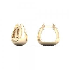 Oroventi® Graduated Oval Puff Hoops In 14K Gold