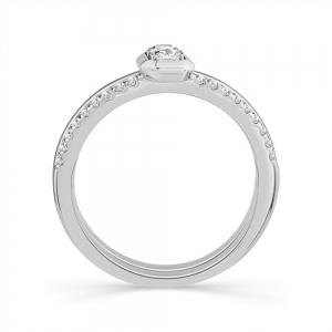 Lab-grown Diamonds Emerald-cut Engagement Ring - 0.45 Ct. T.w. thumbnail 3