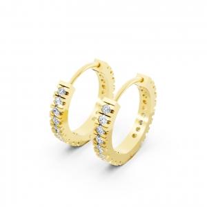 Novello Lab-grown Diamonds Bar-set Earrings - 0.20 Ct. T.w. thumbnail 3