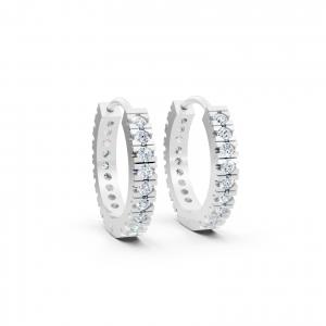 Novello Lab-grown Diamonds Bar-set Earrings - 0.20 Ct. T.w. thumbnail 3