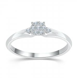 Love Spell® Lab-grown Diamonds Promise Ring - 0.10 Ct. T.w. in Sterling Silver