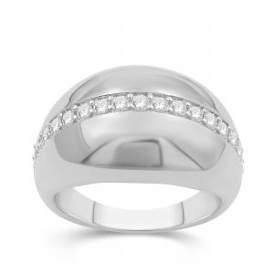 Love Spell® Lab-grown Diamonds Coffee Bean Band - 0.50 Ct. T.w. in Sterling Silver