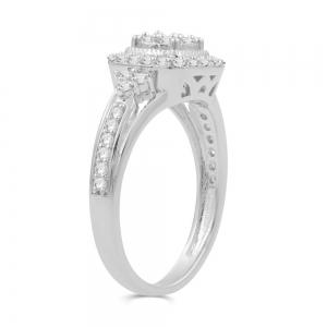 Love Spell® Lab-grown Diamonds Halo Ring - 0.50 Ct. T.w. thumbnail 4