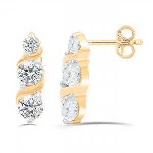 Love Spell® Lab-grown Diamonds 6-stone Studs - 0.50 Ct. T.w.
in Vermeil
