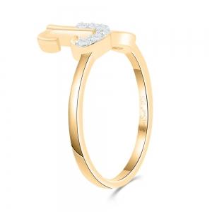 Love Spell® Lab-grown Diamonds Letter K Initial Ring - 0.10 Ct. T.w.
In Vermeil thumbnail 4