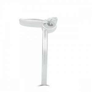 Love Spell® Lab-grown Diamonds Letter B Initial Ring - 0.10 Ct. T.w. thumbnail 5