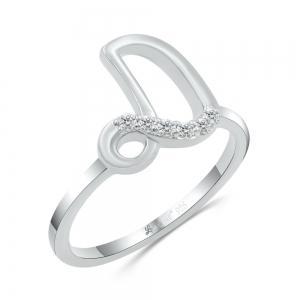 Love Spell® Lab-grown Diamonds Letter D Initial Ring - 0.10 Ct. T.w. thumbnail 2