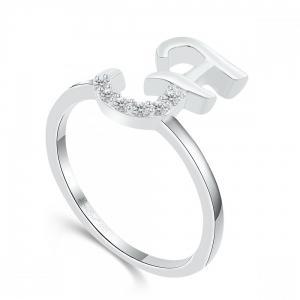 Love Spell® Lab-grown Diamonds Letter F Initial Ring - 0.10 Ct. T.w. thumbnail 3