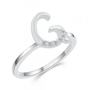 Love Spell® Lab-grown Diamonds Letter G Initial Ring - 0.10 Ct. T.w. thumbnail 2