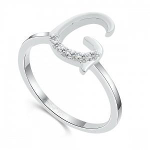 Love Spell® Lab-grown Diamonds Letter G Initial Ring - 0.10 Ct. T.w. thumbnail 3