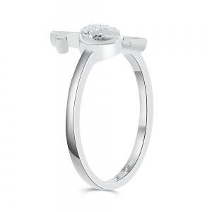 Love Spell® Lab-grown Diamonds Letter H Initial Ring - 0.10 Ct. T.w. thumbnail 4