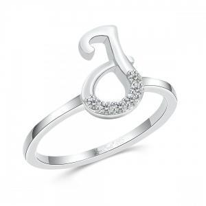 Love Spell® Lab-grown Diamonds Letter J Initial Ring - 0.10 Ct. T.w. thumbnail 2