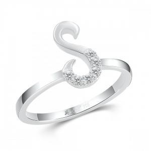 Love Spell® Lab-grown Diamonds Letter S Initial Ring - 0.10 Ct. T.w. thumbnail 2