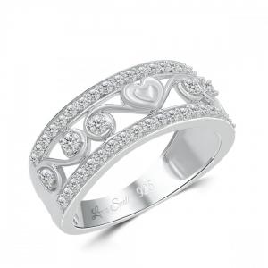 Love Spell® Lab-grown Diamonds Heart Band - 0.50 Ct. T.w. thumbnail 3