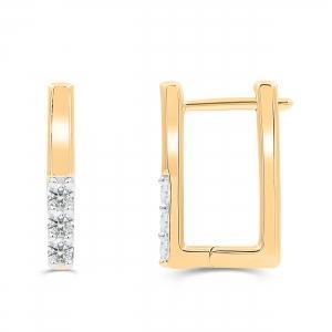 Love Spell® Lab-grown Diamonds Box Hoops - 0.25 Ct. T.w.
 in Vermeil