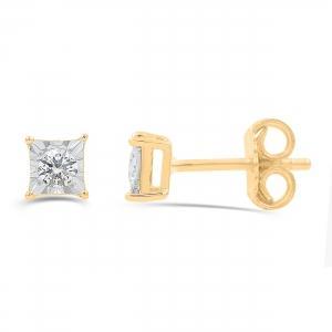 Love Spell® Lab-grown Diamonds Studs - 0.15 Ct. T.w. in Vermeil