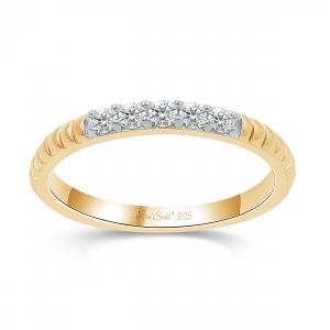 Love Spell® Lab-grown Diamonds 5-stone Anniversary Band - 0.25 Ct. T.w.
in Vermeil