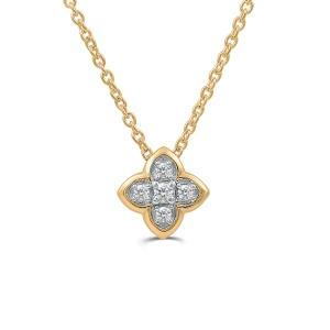 Love Spell® Lab-grown Diamonds Clover Pendant - 0.15 Ct. T.w. in Vermeil
