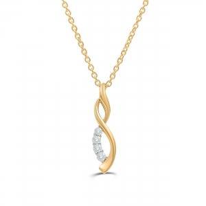 Love Spell® Lab-grown Diamonds Infinity Pendant - 0.05 Ct. T.w. in Vermeil
