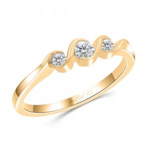 Love Spell® Lab-grown Diamonds 3-stone Band - 0.25 Ct. T.w. thumbnail 2