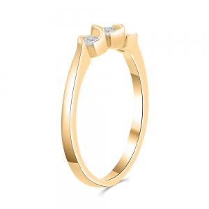 Love Spell® Lab-grown Diamonds 3-stone Band - 0.25 Ct. T.w. thumbnail 4