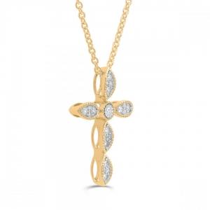 Love Spell® Lab-grown Diamonds Cross Pendant - 0.35 Ct. T.w. thumbnail 2