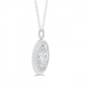Love Spell® Lab-grown Diamonds Snake Medallion Pendant - 0.50 Ct. T.w. thumbnail 2