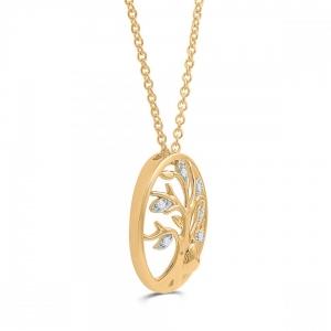 Love Spell® Lab-grown Diamonds Tree Of Life Pendant - 0.10 Ct. T.w. thumbnail 2