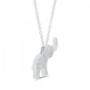 Love Spell® Lab-grown Diamonds Elephant Pendant - 0.50 Ct. T.w. thumbnail 2