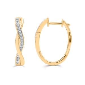 Love Spell® Lab-grown Diamonds Infinity Hoops - 0.25 Ct. T.w.
 in Vermeil