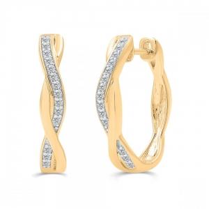 Love Spell® Lab-grown Diamonds Infinity Hoops - 0.25 Ct. T.w.
 thumbnail 2