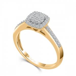Love Spell® Lab-grown Diamonds Halo Composite Ring - 0.35 Ct. T.w. thumbnail 3