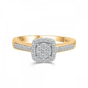 Love Spell® Lab-grown Diamonds Halo Composite Ring - 0.35 Ct. T.w. thumbnail 4