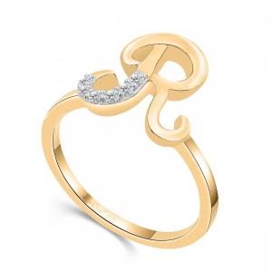 Love Spell® Lab-grown Diamonds Letter R Initial Ring - 0.10 Ct. T.w. thumbnail 3