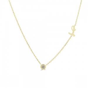 Bella By Ovani® Lab-grown Diamonds Letter L Initial Necklace - 0.30 Ct. T.w. thumbnail 2