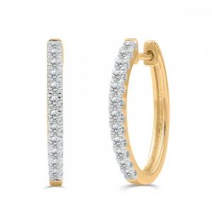 Love Spell® Lab-grown Diamonds Hoops - 0.65 Ct. T.w. thumbnail 2
