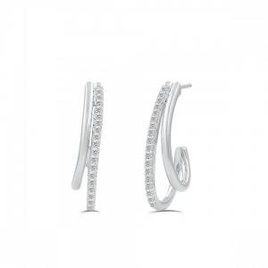 Love Spell® Lab-grown Diamonds Jacket Hoops - 0.35 Ct. T.w. thumbnail 2