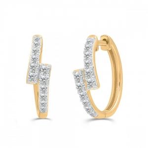 Love Spell® Lab-grown Diamonds Hoops - 0.50 Ct. T.w.
 thumbnail 2