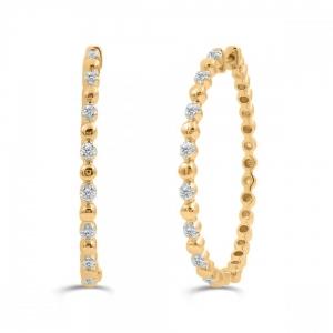 Love Spell® Lab-grown Diamonds Hoops - 0.50 Ct. T.w.
 thumbnail 2