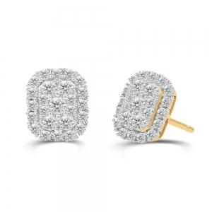 Love Spell® Lab-grown Diamonds Halo Studs - 0.67 Ct. T.w. thumbnail 2