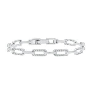 Love Spell Lab-grown Diamonds Paperclip Bracelet 1.35 Ct. T.w. in Sterling Silver